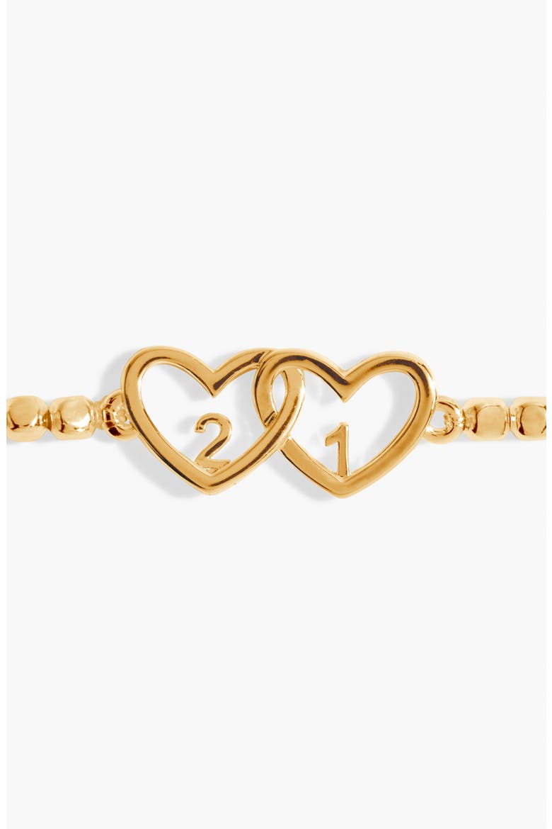 Forever Yours 'Happy 21St Birthday' Bracelet, Alternate, color, Gold