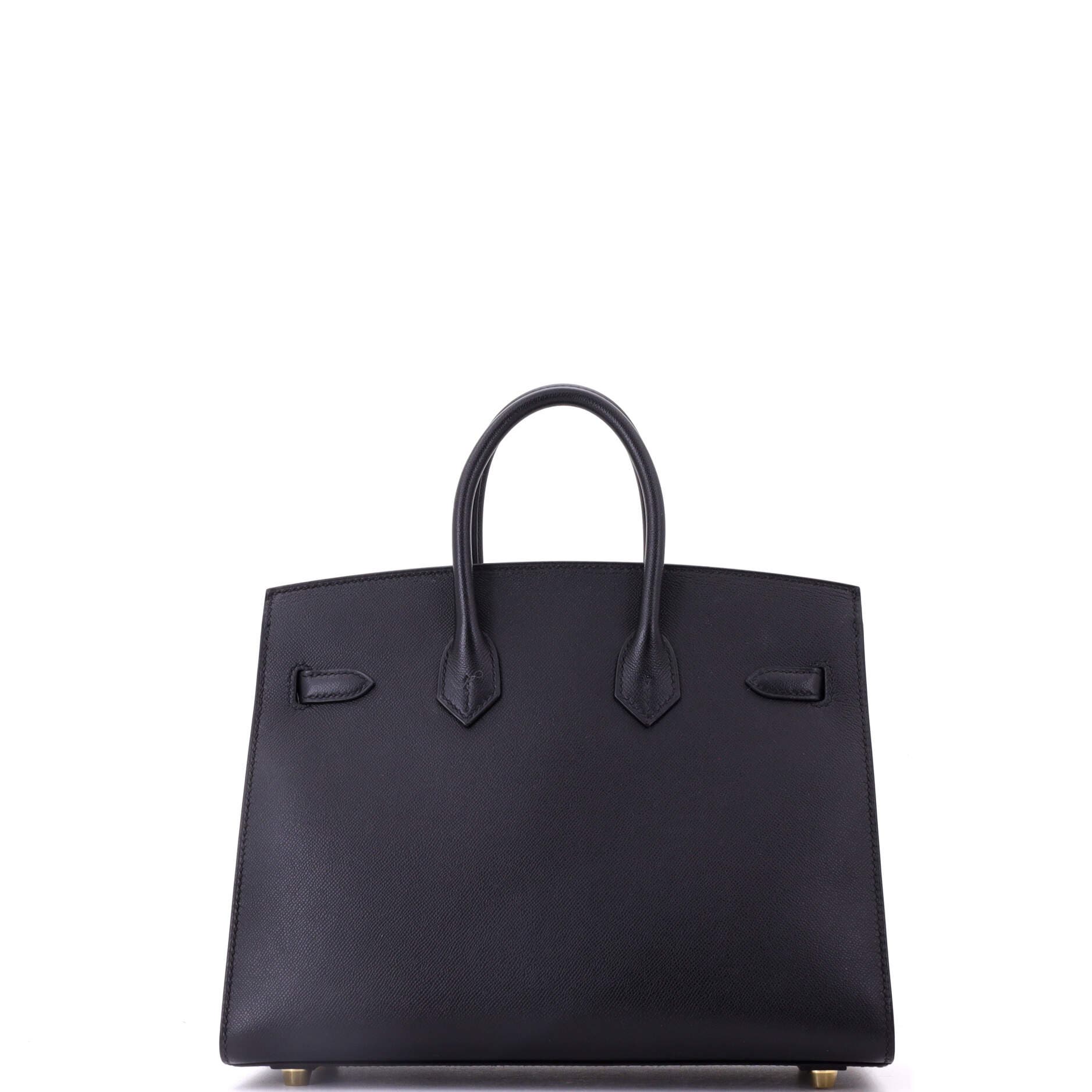 Pre-Owned Hermes Birkin Sellier Bag Black Madame with Gold Hardware 25, Alternate, color, Noir