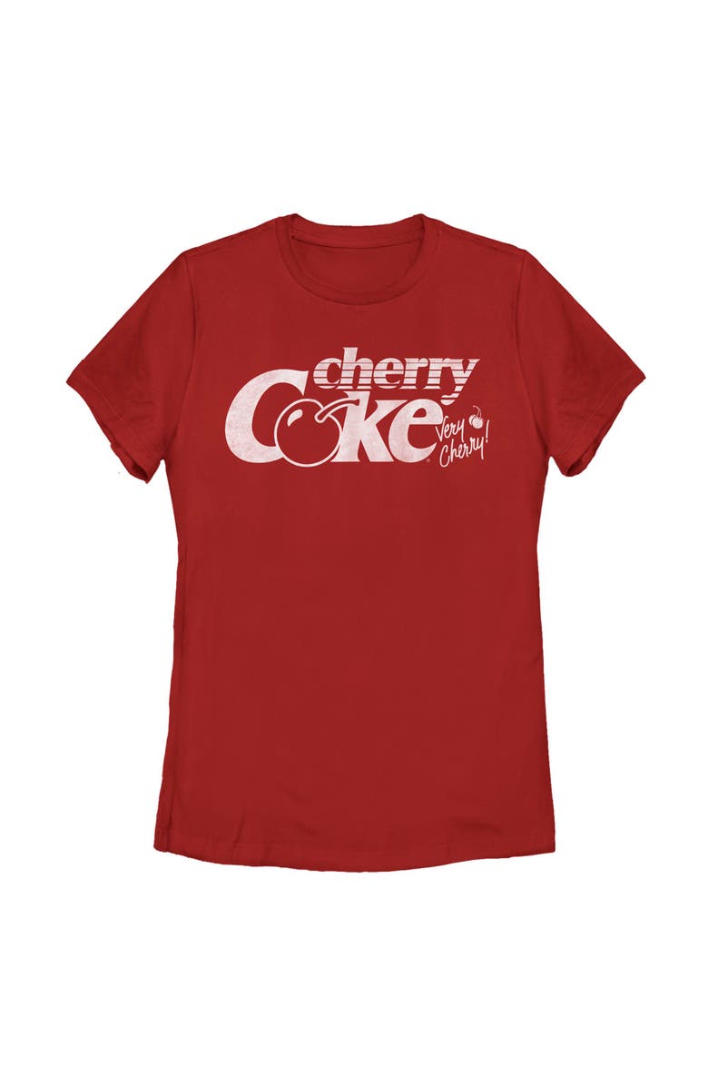 Coca Cola Women's Coca Cola Retro Cherry Coke Logo  Graphic T-Shirt, Main, color, Red