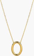 Bearfruit Jewelry Sterling Silver 18k Gold Plated Brynn Circle Necklace Dainty Chic