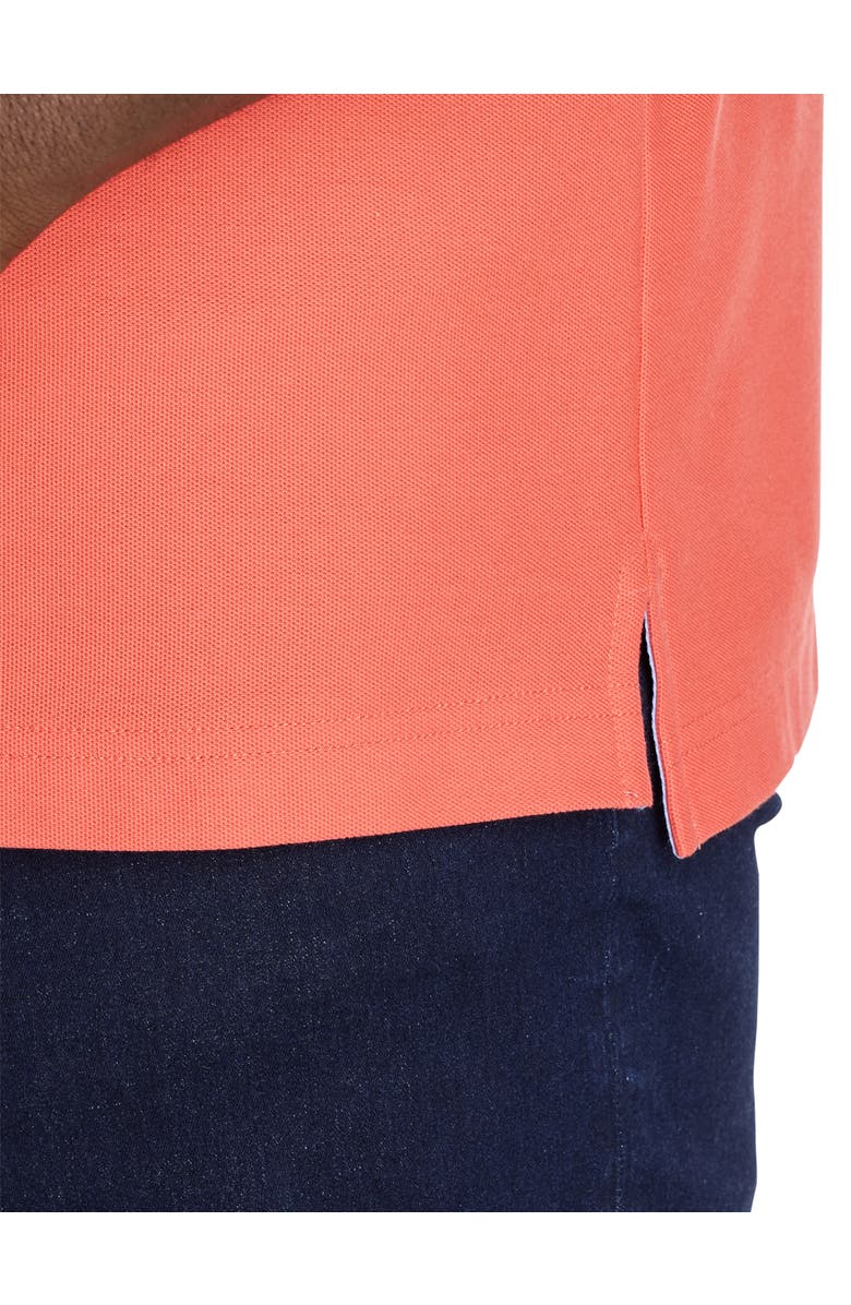 Psycho Bunny Big & Tall Evandale Piqué Polo Shirt, Alternate, color, Hot Coral