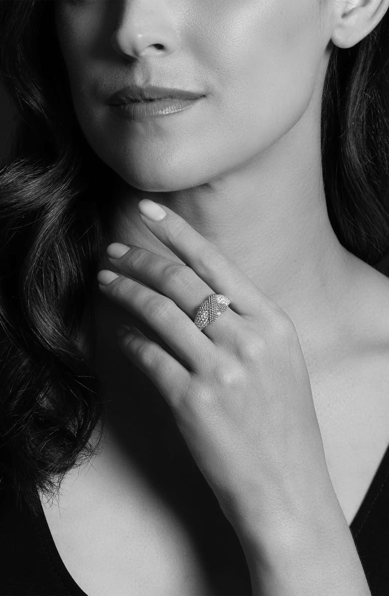 LAGOS Caviar Lux Diamond Pavé Ring, Alternate, color, 