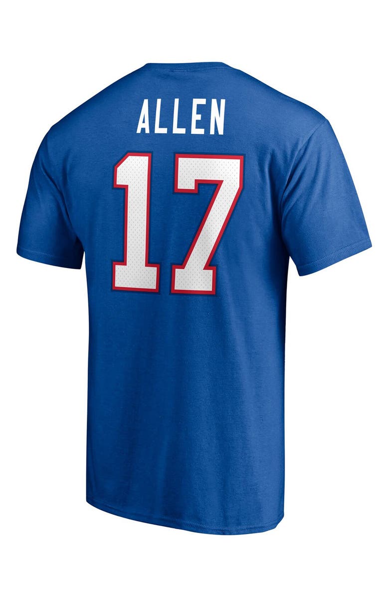 FANATICS Men's Fanatics Branded Josh Allen Royal Buffalo Bills Player Icon Name & Number T-Shirt, Alternate, color, 