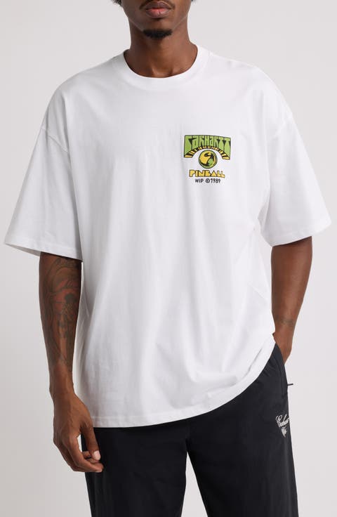 Organic Cotton Jersey Pinball Graphic T-Shirt