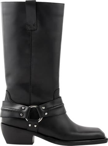 SANDRO Leather biker boots Nordstrom