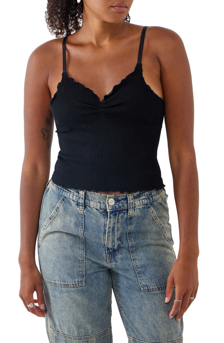 BDG Urban Outfitters Elsie Seamless Rib Camisole, Main, color, 