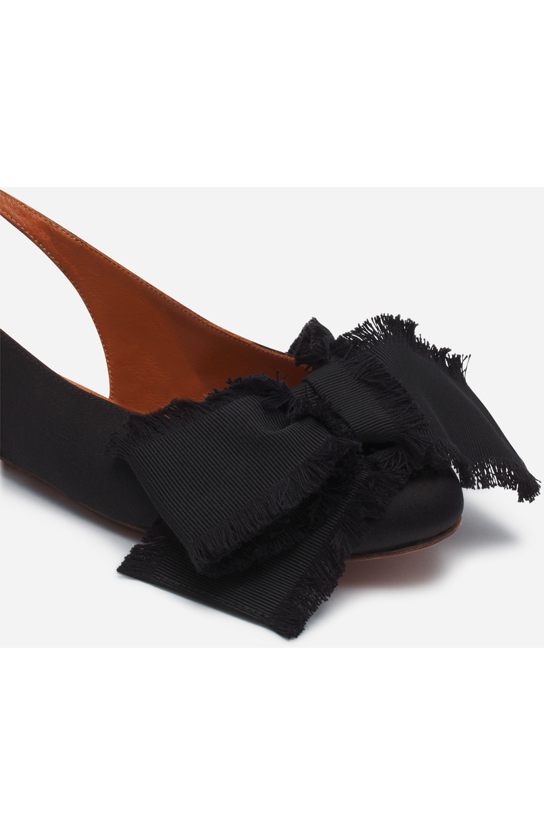 Lanvin Slingback Ballerina Flat In Satin, Alternate, color,