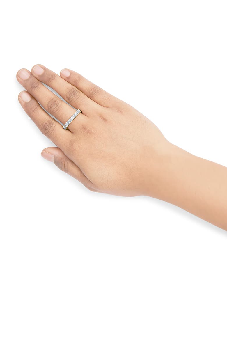 Haus of Brilliance 14K Yellow Gold 3.0 Cttw Shared Prong-Set Princess-cut Diamond Eternity Band Ring, Alternate, color, Yellow