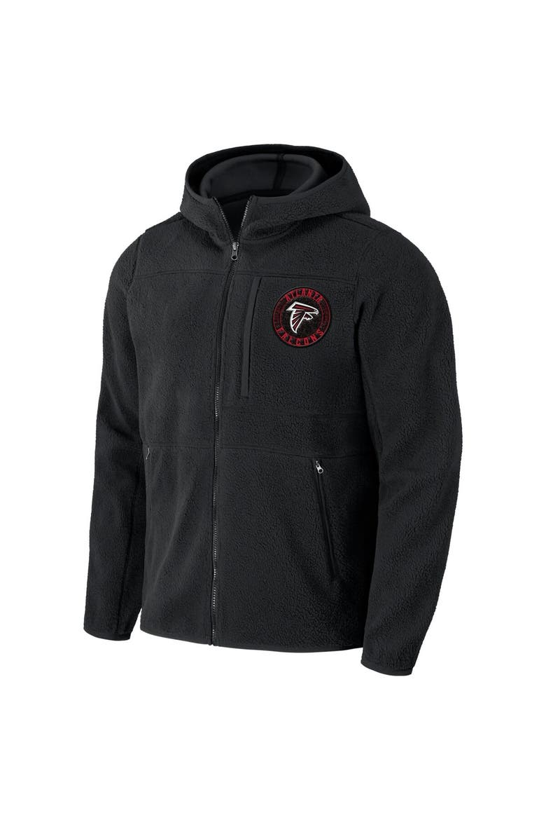 Men's NFL x Darius Rucker Collection by Fanatics  Black Atlanta Falcons Sherpa Full-Zip Hoodie, Alternate, color, Black