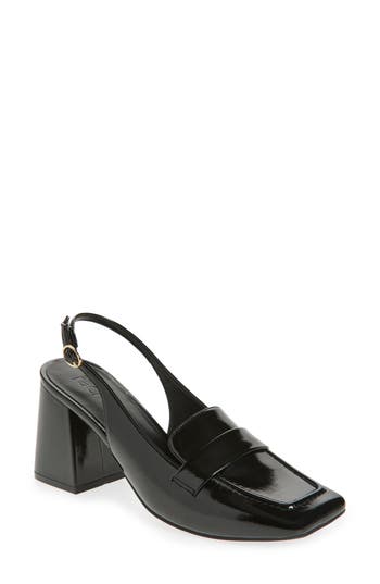 Nordstrom Rack Stasia Loafer Pump In Black Patent