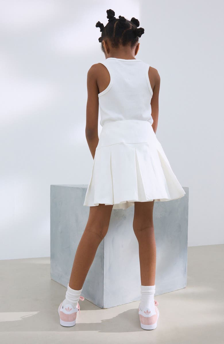 NEXT Kids' Stretch Cotton Tennis Skort, Alternate, color, White