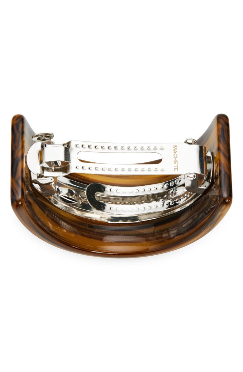 MACHETE French Pony Barrette, Alternate, color, Tigers Eye