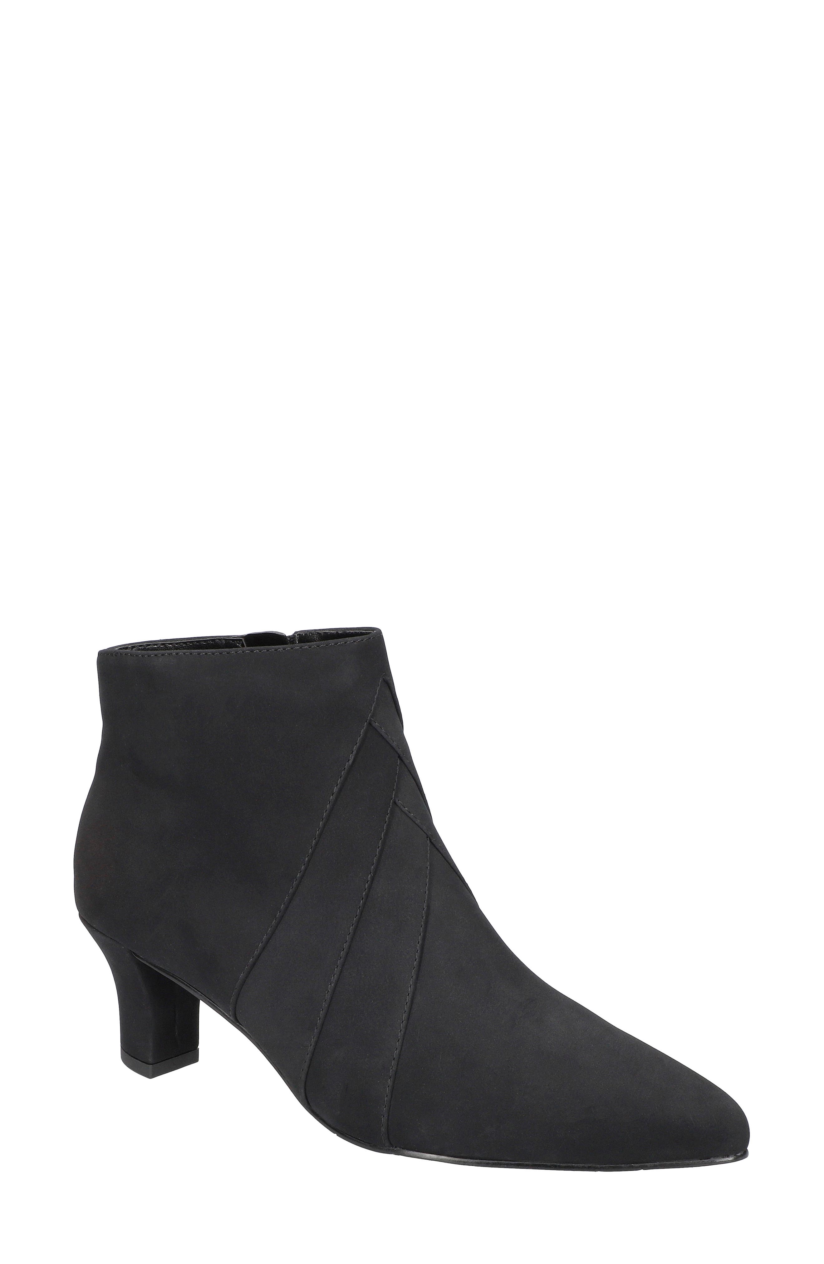 EASY STREET Falcon Pointed Toe Bootie, Main, color, Black Lamy