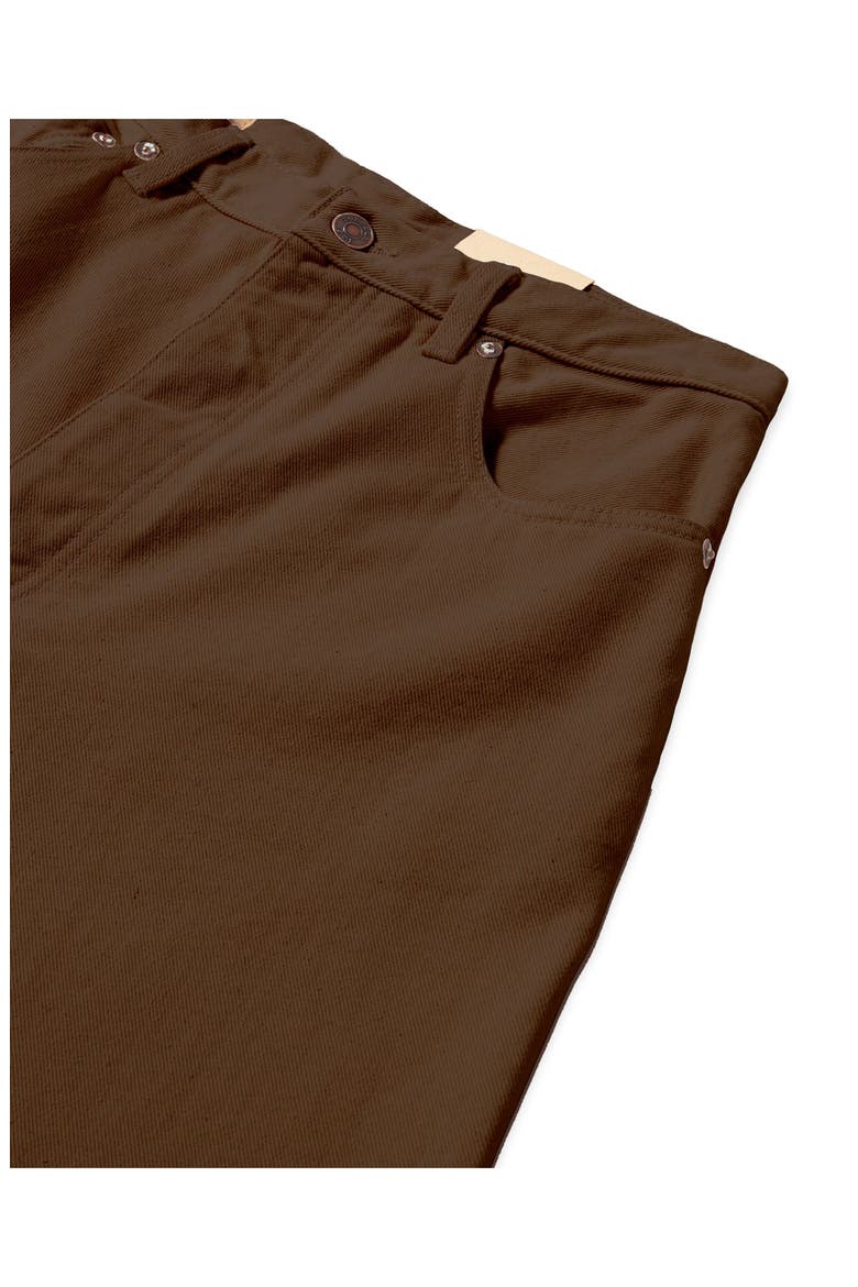 Jaron Wide-Leg Bull Cotton Trousers, Alternate, color, Brown