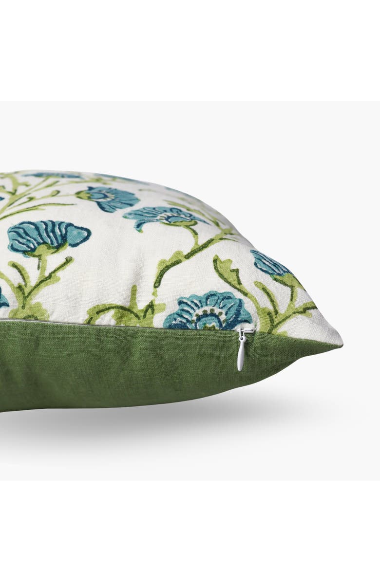 Banyan & Birch Bella Throw Pillow Cover, Alternate, color, Olive Green & Blue