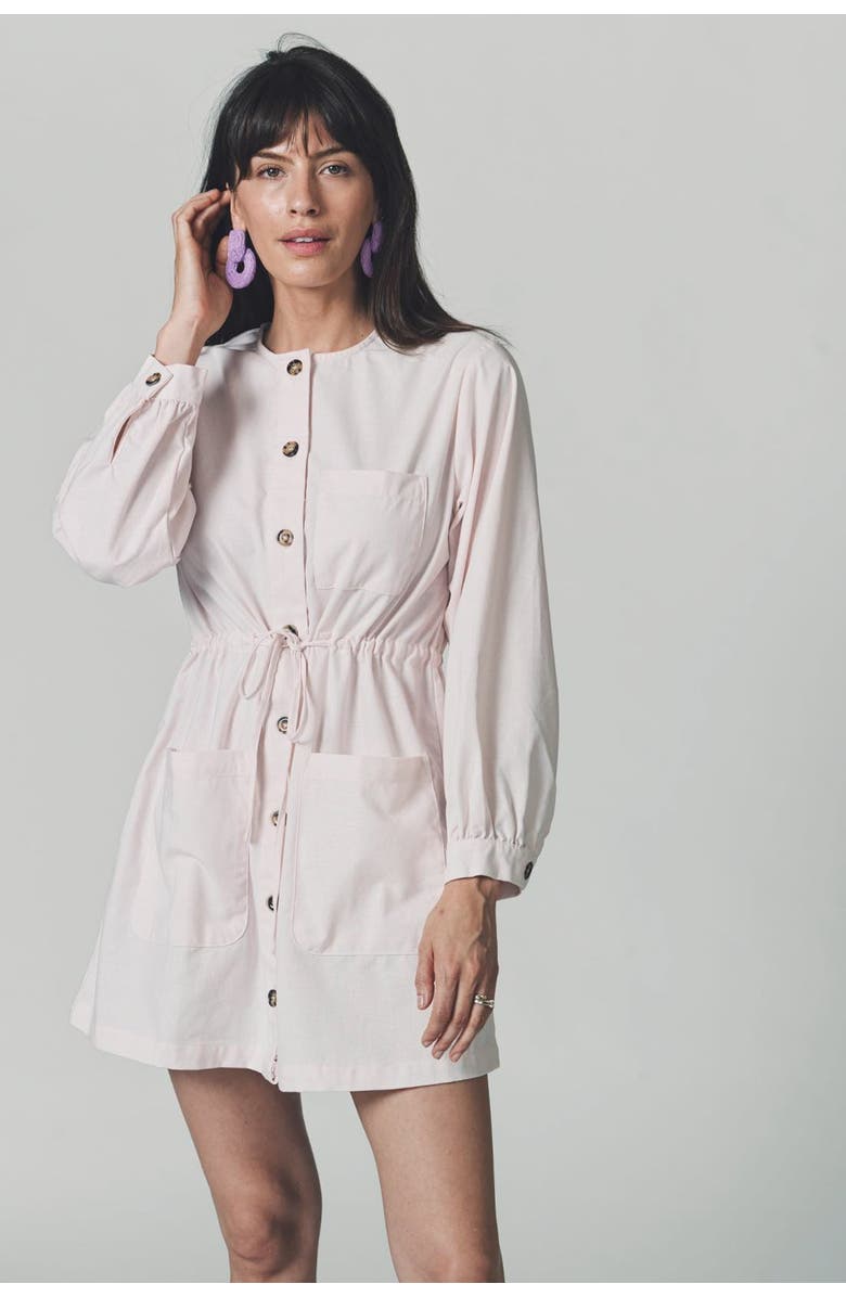 The Shirt by Rochelle Behrens The Mason Dress, Alternate, color, Light Pink