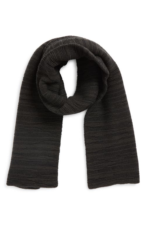 Johnstons Of Elgin Textured Broken Stripe Cashmere Scarf In Brown
