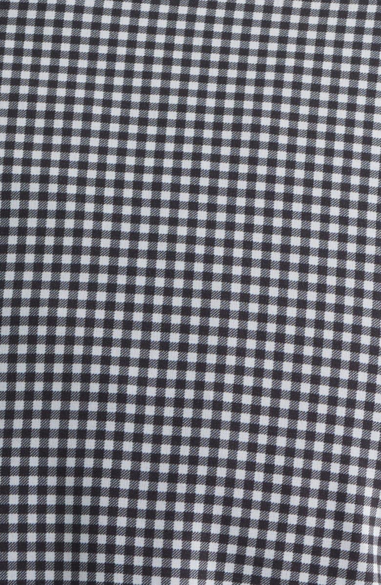 Johnston & Murphy XC+<sup>™</sup> Performance Game Day Gingham Button-Up Shirt, Alternate, color, Black