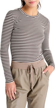 Splendid Stripe Long Sleeve Tee