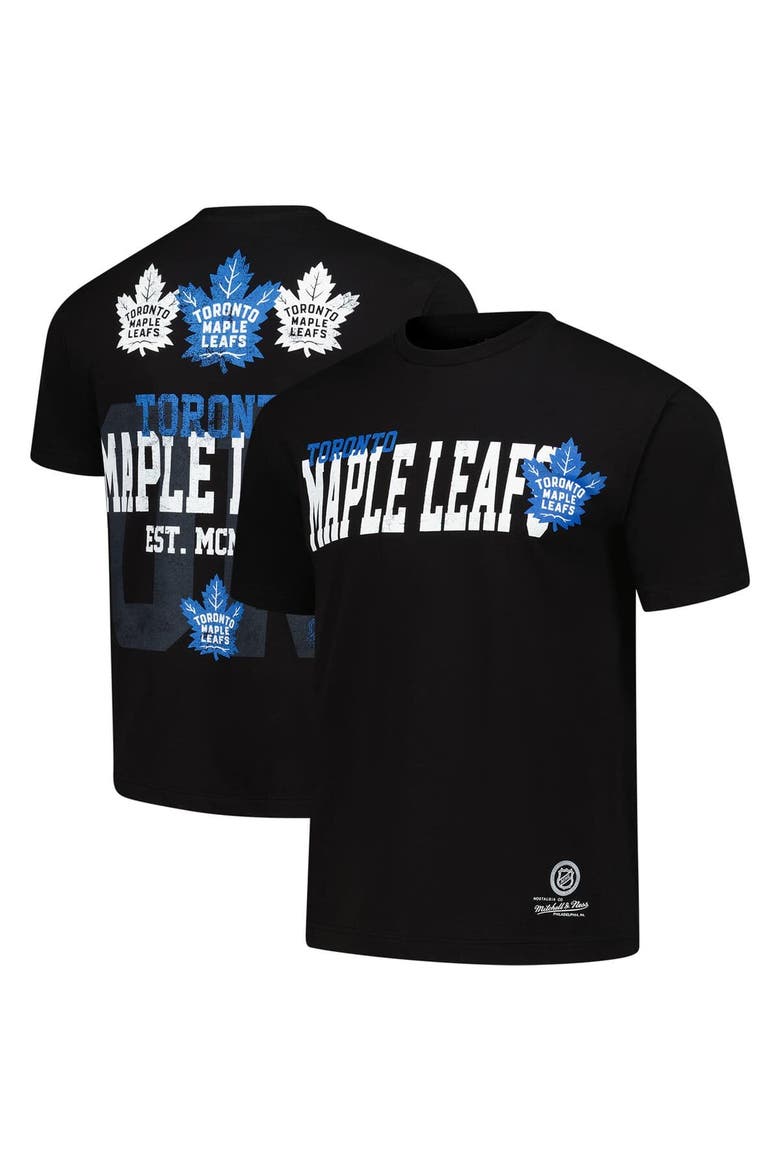 Men's Mitchell & Ness Black Toronto Maple Leafs Home T-Shirt, Main, color, Black