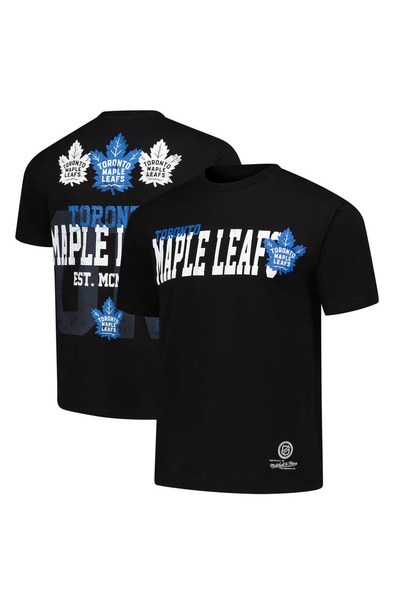 Mitchell & Ness Men's Mitchell & Ness Black Toronto Maple Leafs Home T-Shirt, Main, color, Black