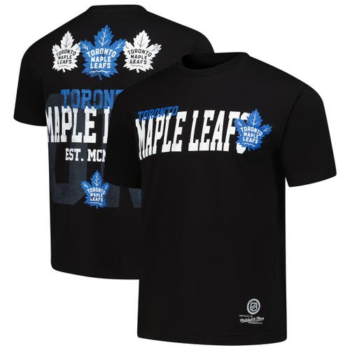 Mitchell & Ness Black Toronto Maple Leafs Home T-shirt In Black