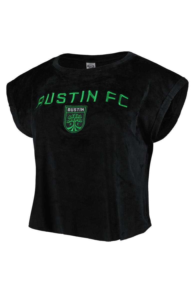Women's Concepts Sport Black Austin FC Intermission T-Shirt and Shorts Sleep Set, Alternate, color, Black