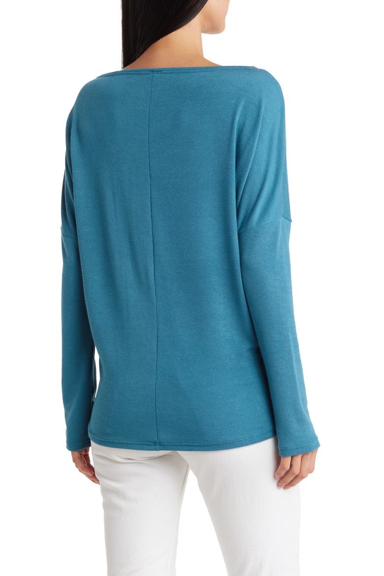 Boatneck Dolman Sleeve Sweater, Alternate, color, SKYDIVER