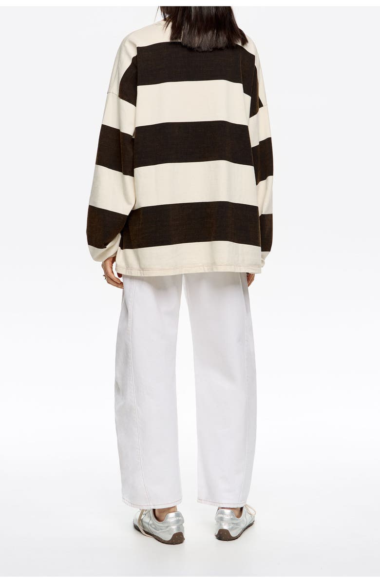 Bimba y Lola Buckled Denim Jeans, Alternate, color, Off White