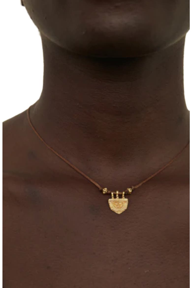 Ethiopian Trinket Necklace, Alternate, color, Gold Plated
