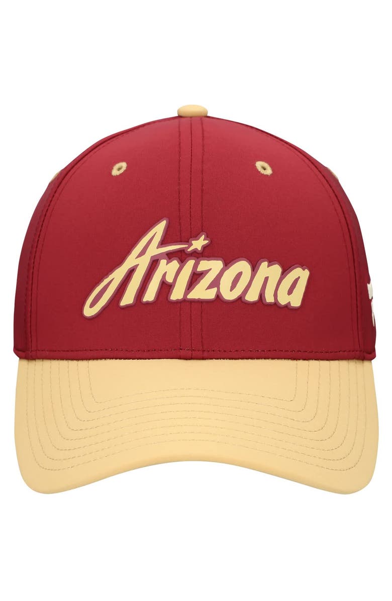 FANATICS Men's Fanatics  Garnet/Yellow Arizona Coyotes Flex Hat, Alternate, color, Garnet