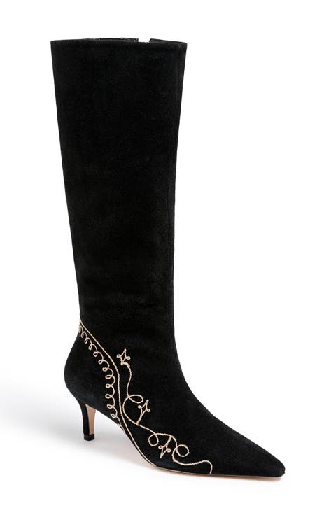 Casey Embroidered Tall Boot (Women)