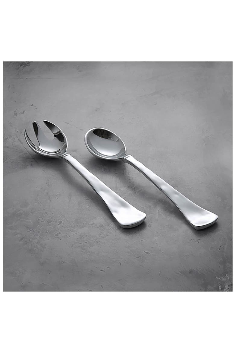 SOHO Salad Servers, Alternate, color, SILVER