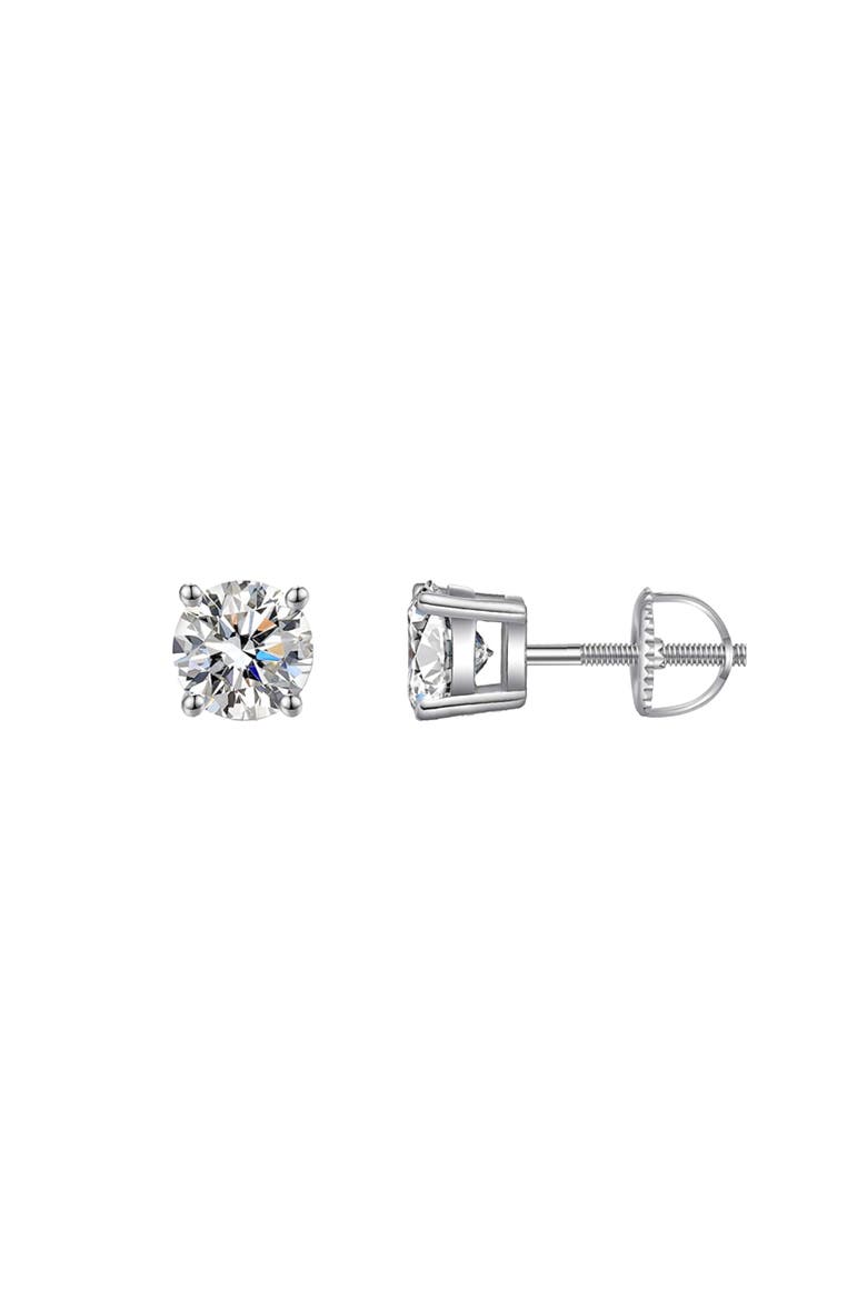 Sterling Silver Screw-back Round Small Studs, Main, color, Silver