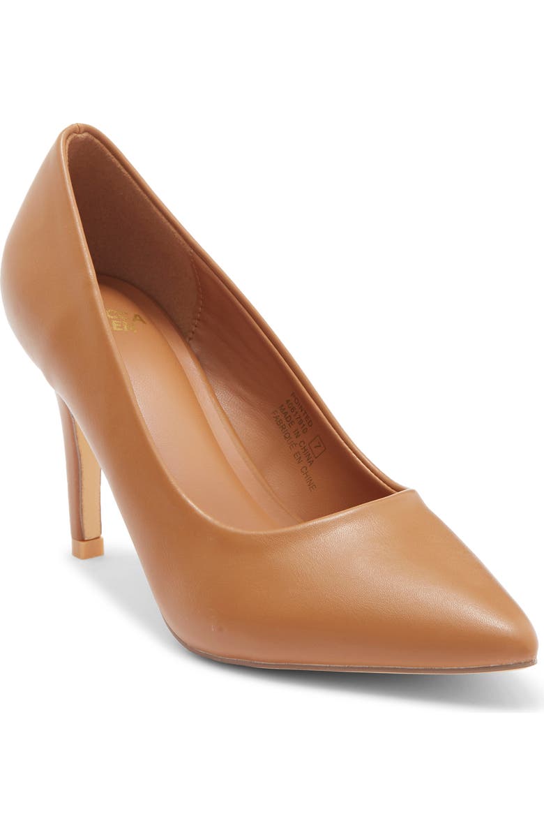 Rebecca Allen Pointed Toe Pump, Main, color, Light Brown