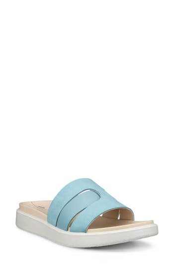 Ecco Flowt Oasis Slide Sandal In Animal Print