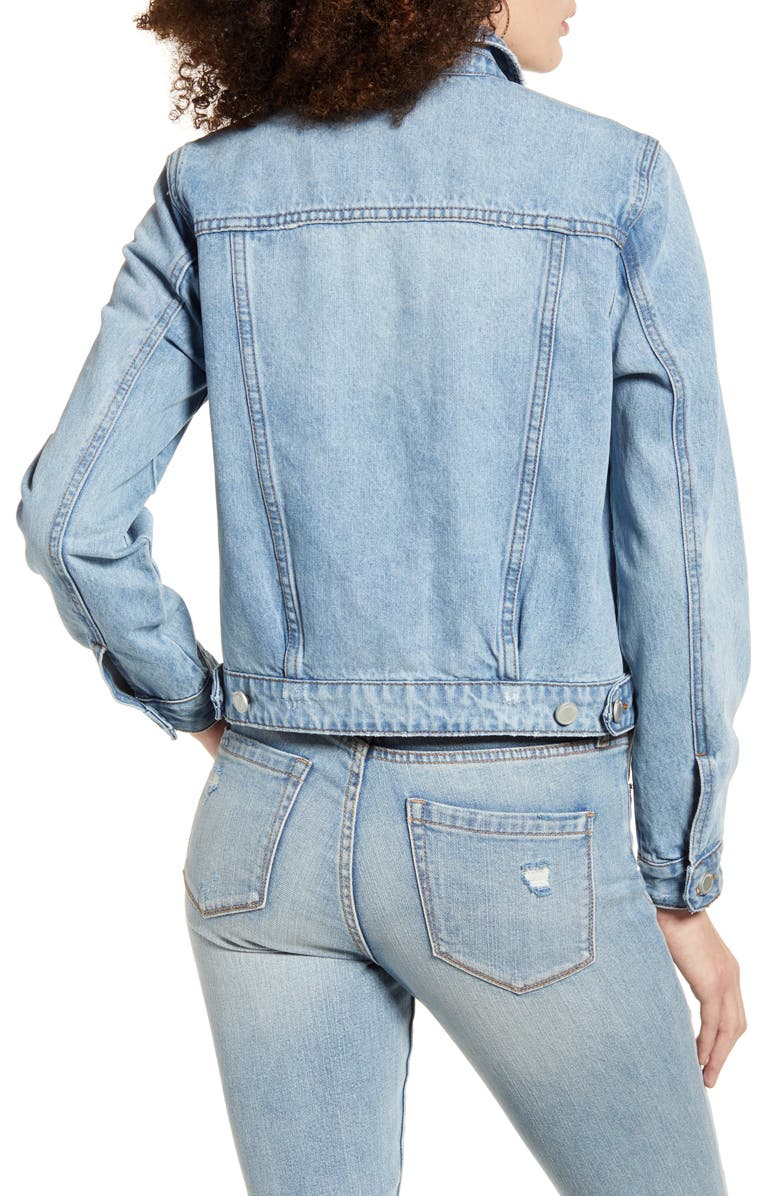 BLANKNYC Distressed Denim Jacket, Alternate, color, 