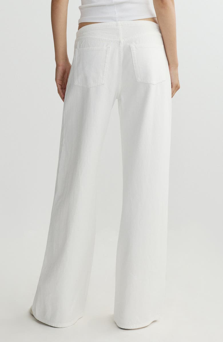 DL1961 Sienna Drawstring Low Rise Relaxed Wide Leg Jeans, Alternate, color, White Aura