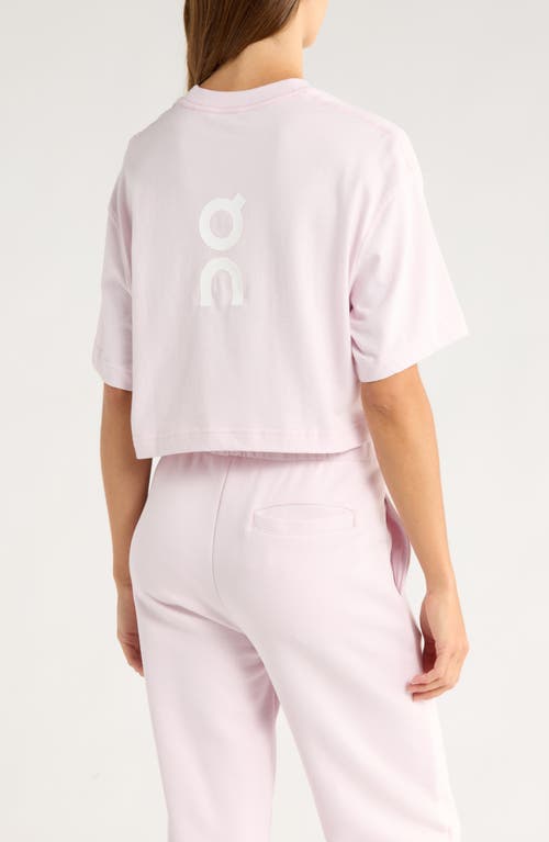 On Club Boxy-t Cott Graphic T-shirt In Pink