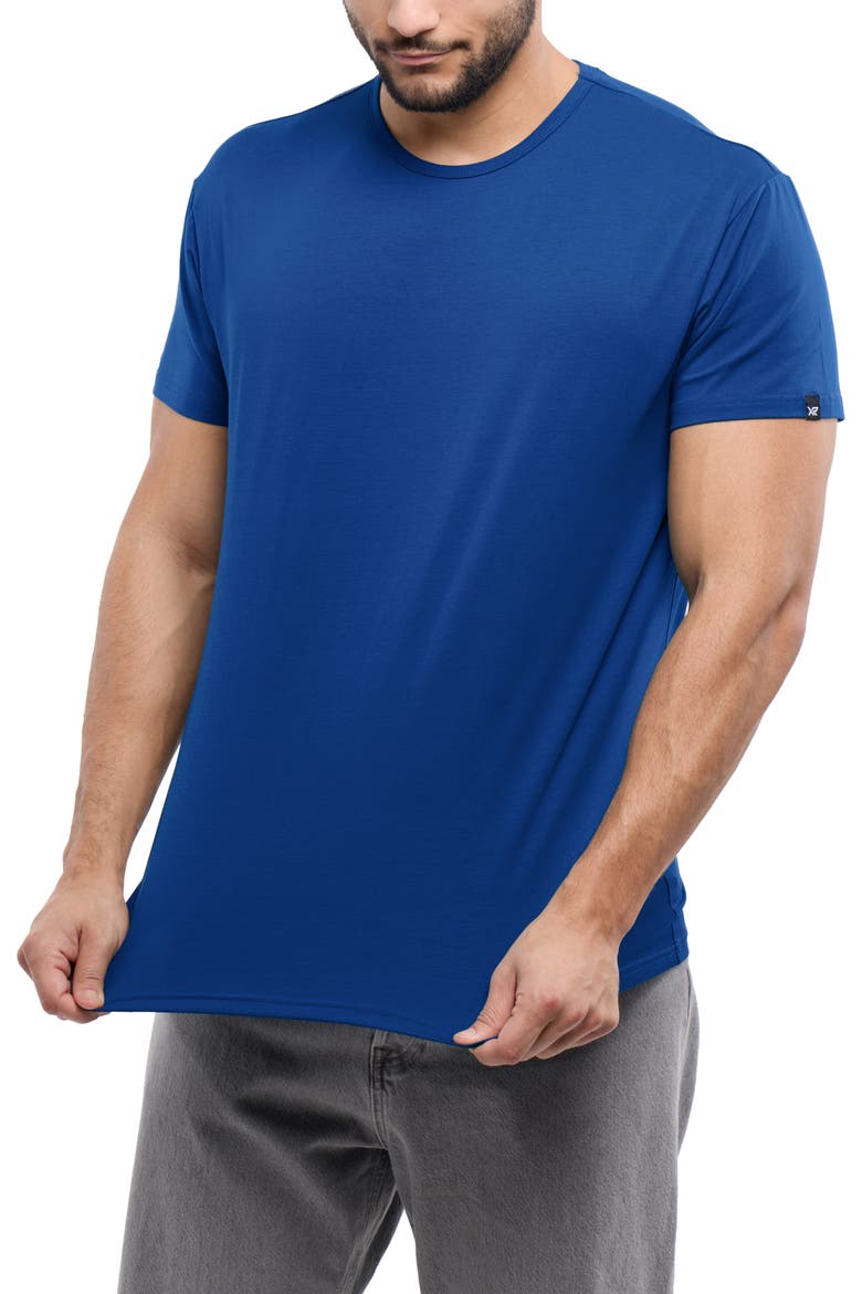 Flex Crewneck T-Shirt, Alternate, color, TRUE BLUE