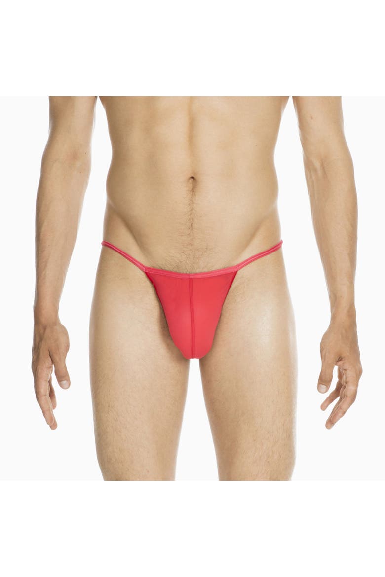 Plume G-string, Alternate, color, Red
