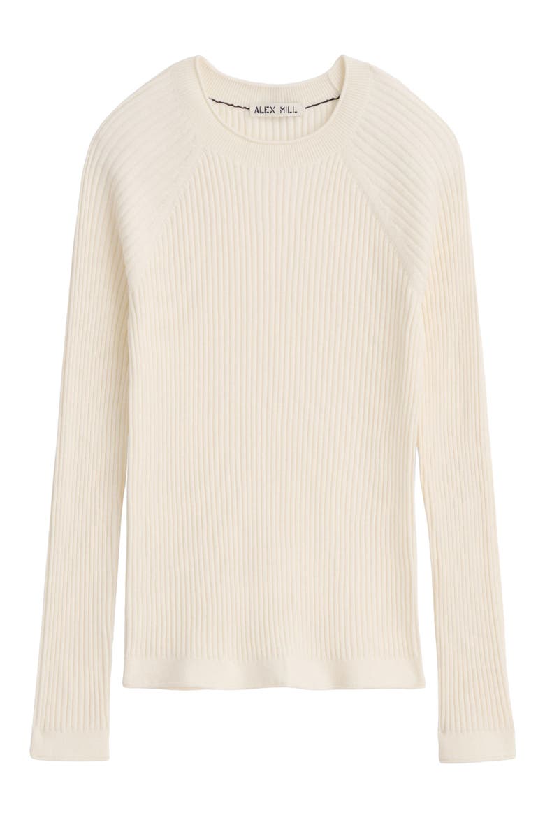 Josie Rib Cotton & Cashmere Sweater, Alternate, color, IVORY