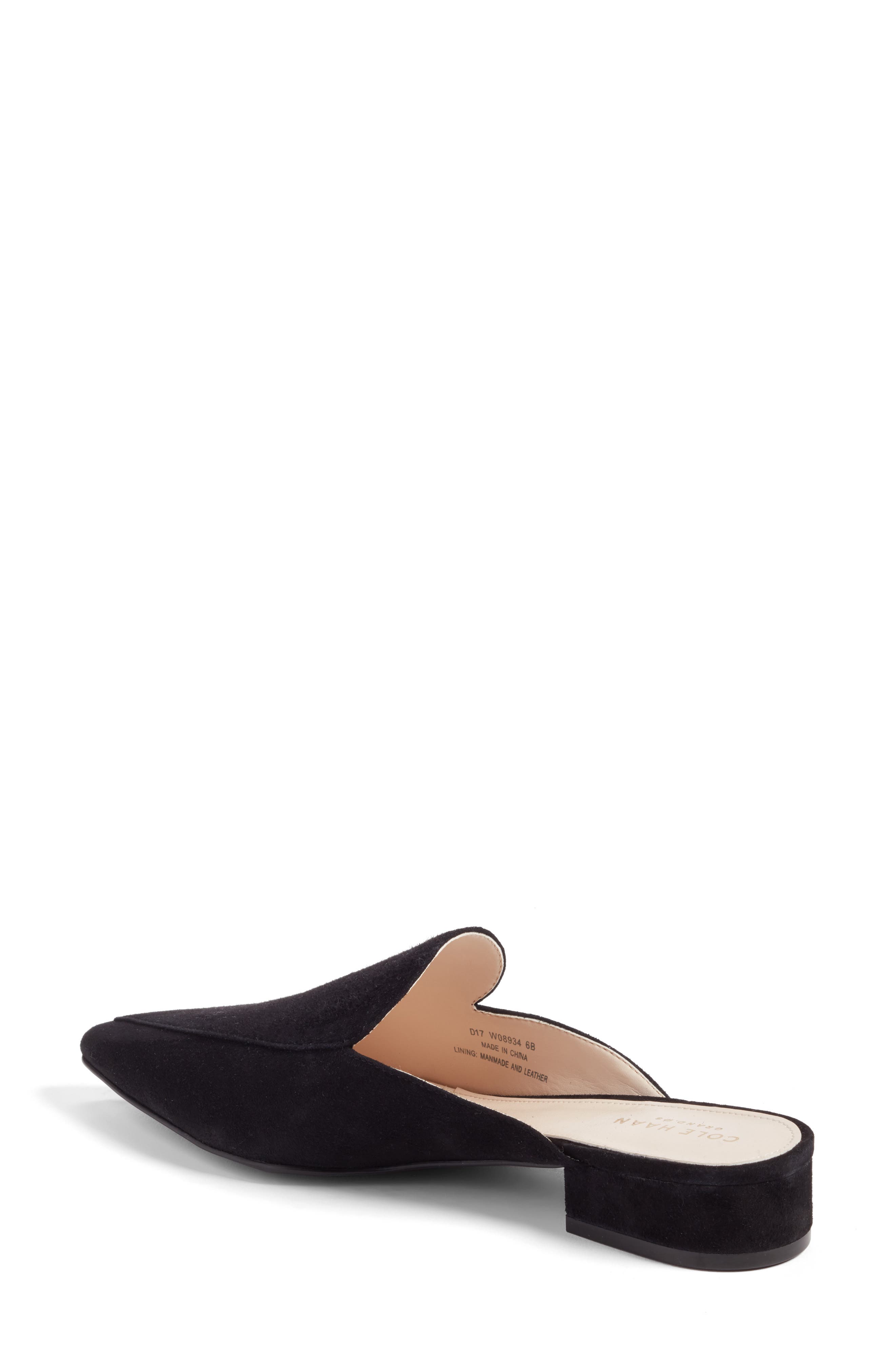 Cole Haan Piper Loafer Mule, Alternate, color, Black Suede