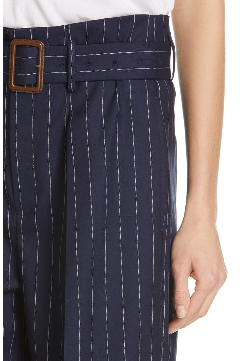 Pinstripe Wool Leg Pants, Alternate, color, CRUISE NAVY/ CREAM PINSTRIPE