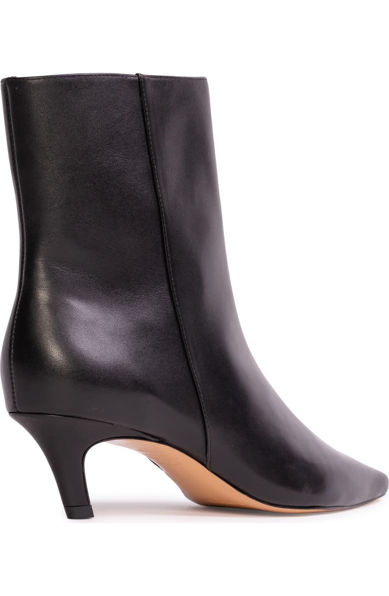 BLACK SUEDE STUDIO Avenue 50 Pointed Toe Kitten Heel Bootie, Alternate, color, Black Nappa Leather