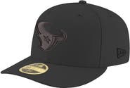 New Era Men's New Era Black Houston Texans 59Fifty II Low Profile Fitted Hat