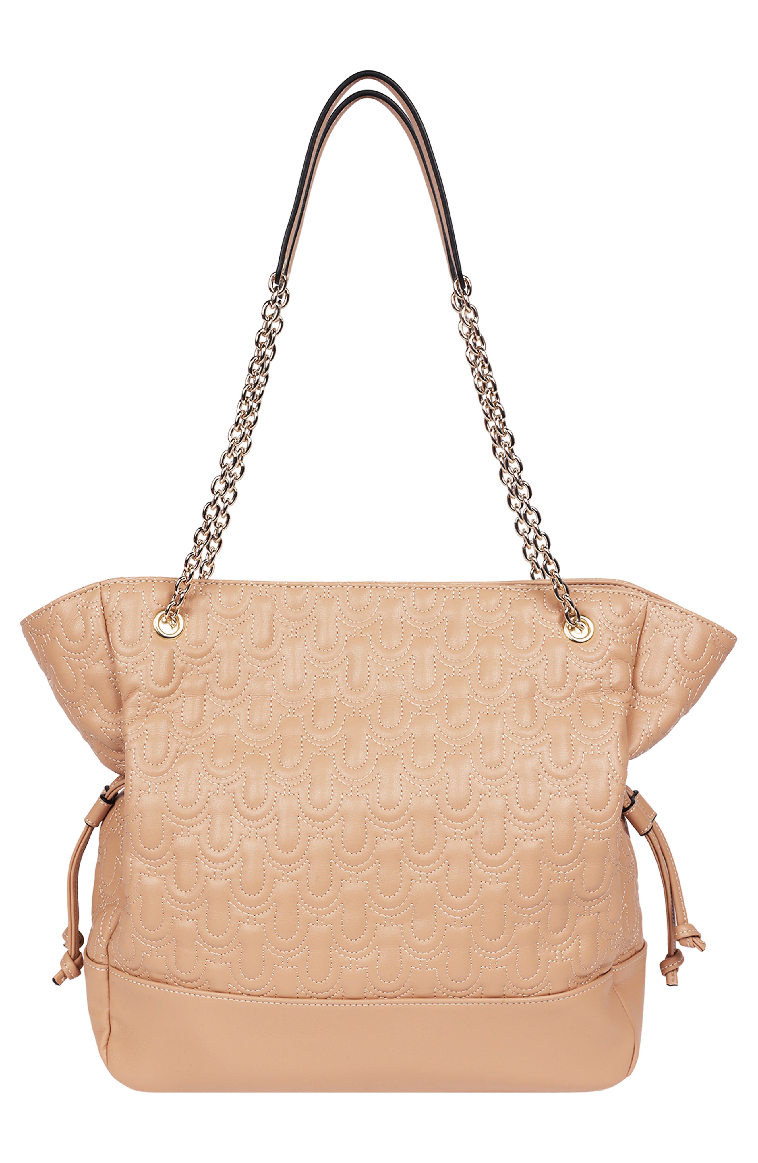 True Religion Cinch Side Logo Tote, Alternate, color, Camel