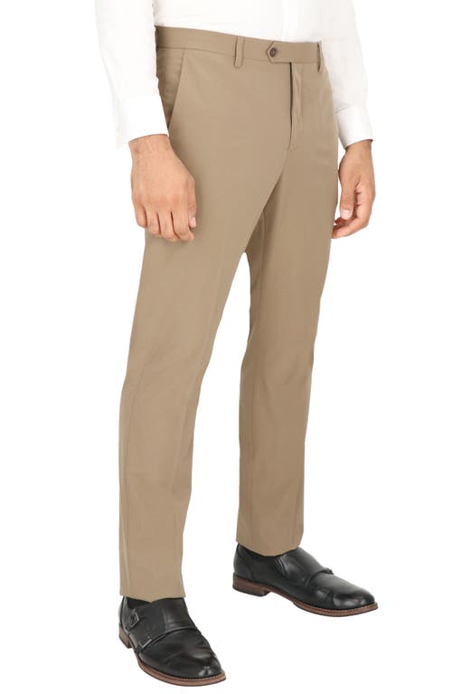 Scotch & Soda Traveler Tech Stretch Trousers In British Khaki