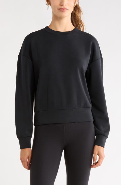 Cozy Luxe Boxy Crewneck Sweatshirt
