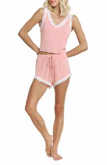 Honeydew Mellow Out Lace Trim Pajamas